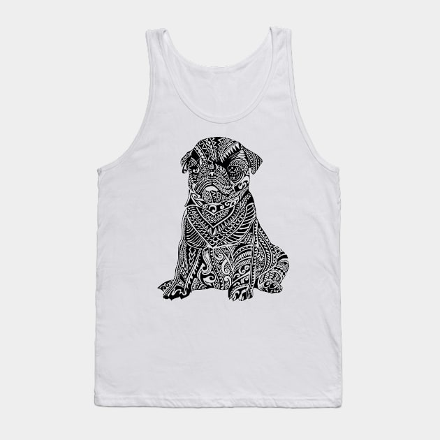 Polynesian Baby Pug Tank Top by huebucket